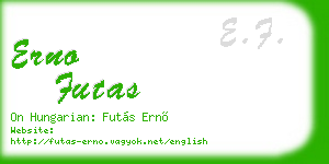 erno futas business card